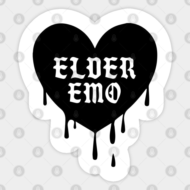 Elder Emo Sticker by Capricorn Jones